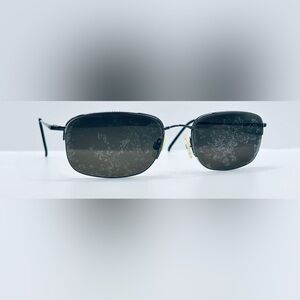 Ti-Flex TU1506 Gunmetal Oval Half-Rim Sunglasses Frames Only